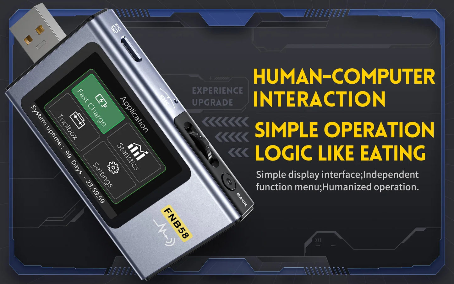 FNIRSI-C1 Type-C PD Trigger USB-C Voltmeter Ammeter Fast Charging Protocol Test Type-C Meter Power Bank tester With PC Software