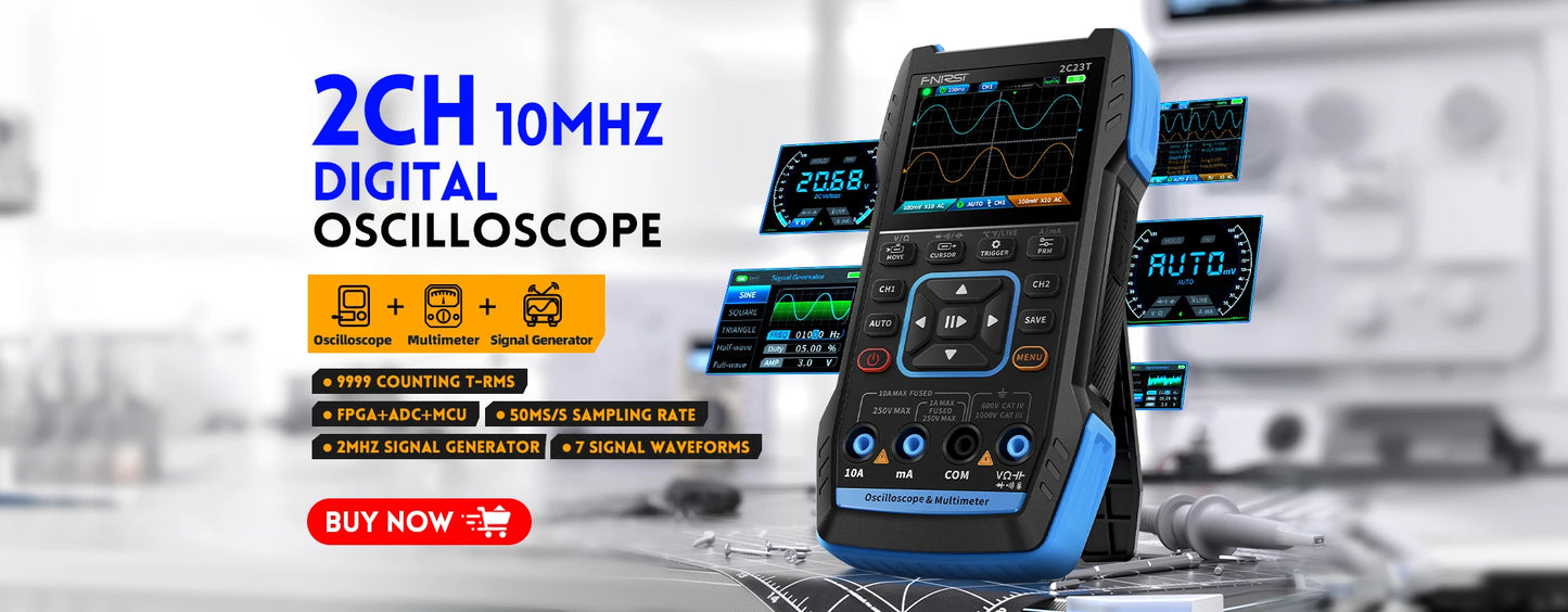 FNIRSI-S1 Digital Multimeter 9999counts AC DC Voltage Resistance Capacitance Diode NCV Hertz Live Wire Tester With Thermocouple