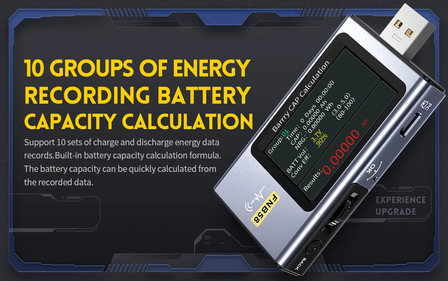 FNIRSI-C1 Type-C PD Trigger USB-C Voltmeter Ammeter Fast Charging Protocol Test Type-C Meter Power Bank tester With PC Software