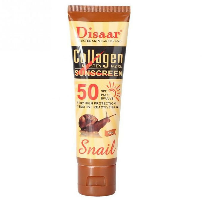 Disaar Snail Collagen Sunscreen Cream SPF50+ - 50g