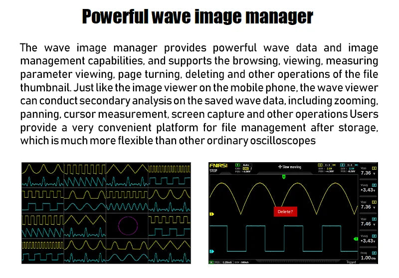 FNIRSI-1014D Dual Channel Desktop Digital Oscilloscope 100MHz* 2 Analog Bandwidth 1GSa/s Sampling Rate 10Mhz Signal Generator