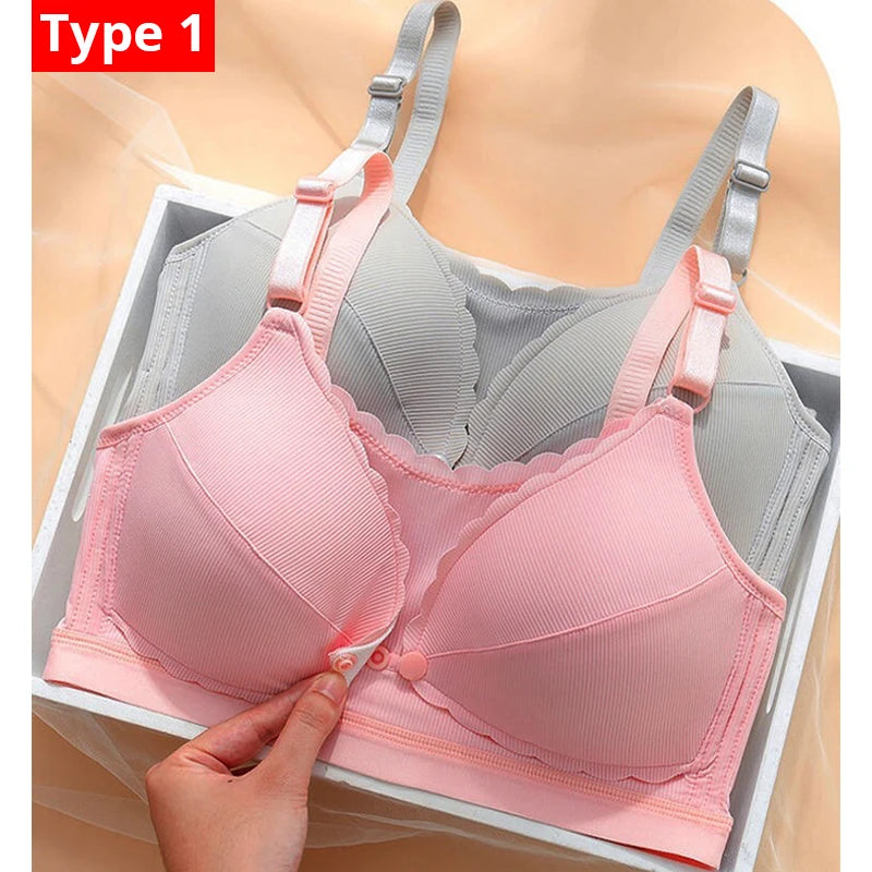 Nursing Bra Without Bones Maternity Bras Pregnancy Clothes Prevent Sagging Breastfeeding Women Breathable Lactancia Feeding Bras
