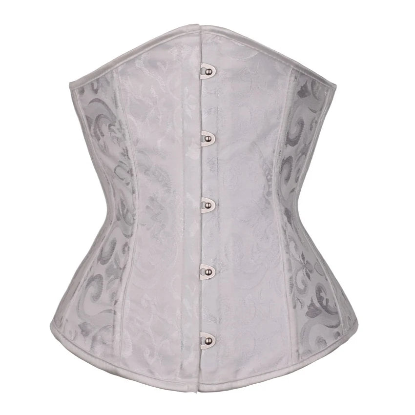 Underbust Corset Floral Push Up Boned Bustier Gothique Korsett For Women Front Busk Gorset Korse Sexy Women Gothic Corset