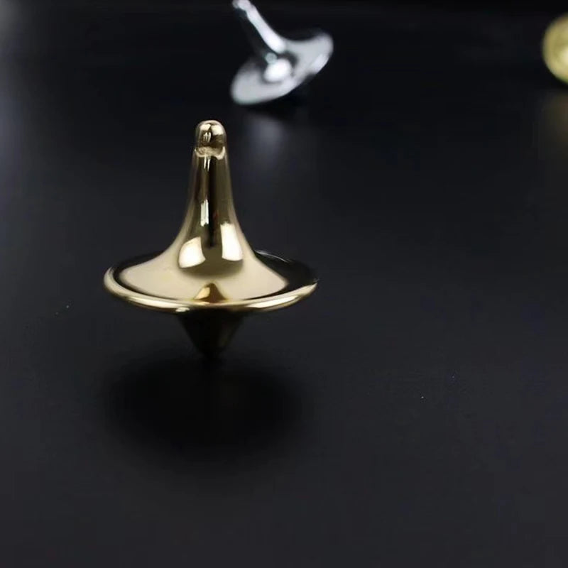 2PCS Hot Movie Totem Metal Gyro Silver Hand Spinning Top Fingertips Small Cyclone Gyroscope Fidget Toys For Children Gifts