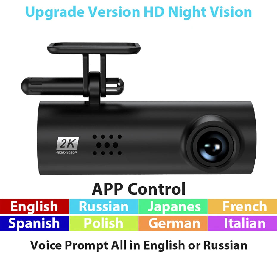 New Hidden Dash Cam WIFI FULL HD 1080P Mini Car Camera DVR G-Sensor Driving Recorder Night Version App Dashcam PK XiaoMi 70Mai