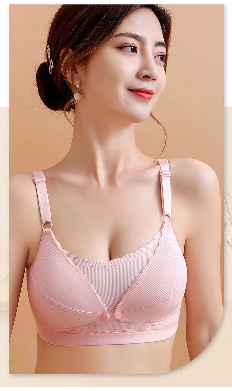 Nursing Bra Without Bones Maternity Bras Pregnancy Clothes Prevent Sagging Breastfeeding Women Breathable Lactancia Feeding Bras