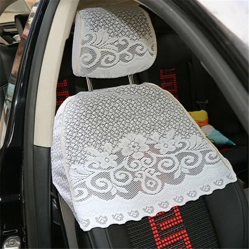 Half Lei mesh seat cover Lace car seat clothes four seasons use for Octavia car care 8pieces/set