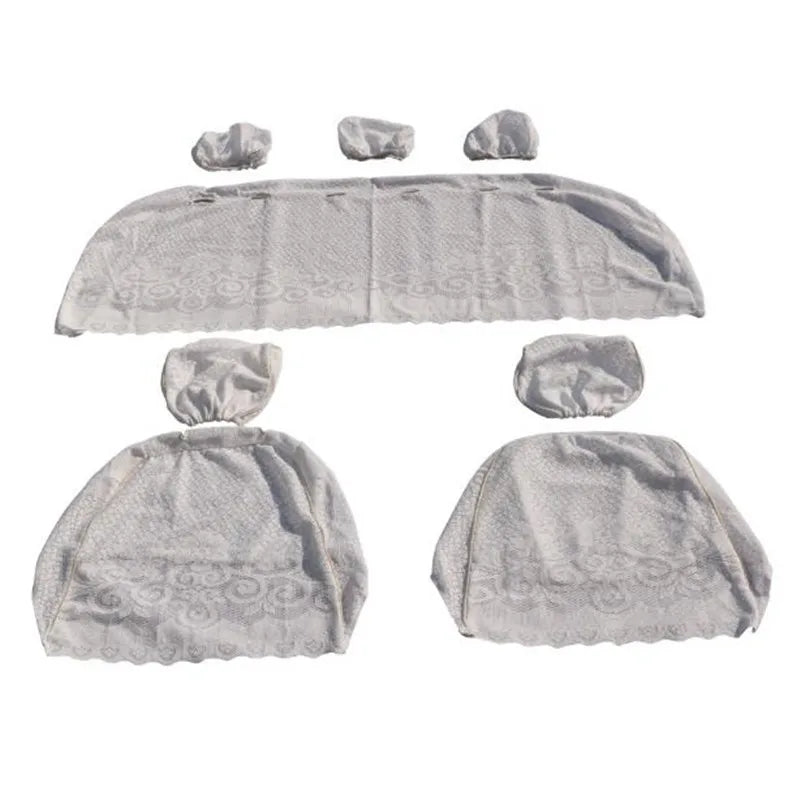 Half Lei mesh seat cover Lace car seat clothes four seasons use for Octavia car care 8pieces/set