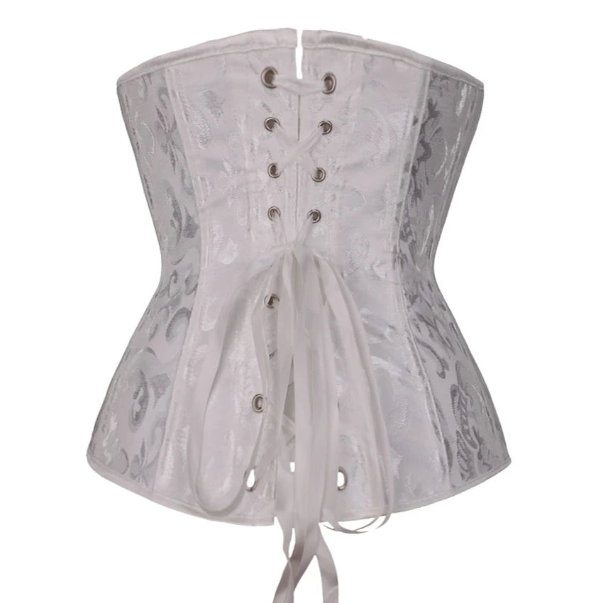 Underbust Corset Floral Push Up Boned Bustier Gothique Korsett For Women Front Busk Gorset Korse Sexy Women Gothic Corset