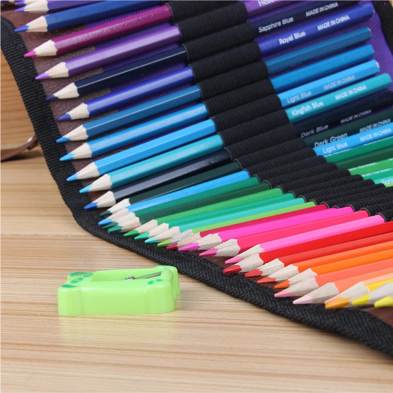 72Colors Wood Colored Pencils lapis de cor Non-toxic Lead-free Oily Colored Pencil Writing Pen For School Drawing Sketch