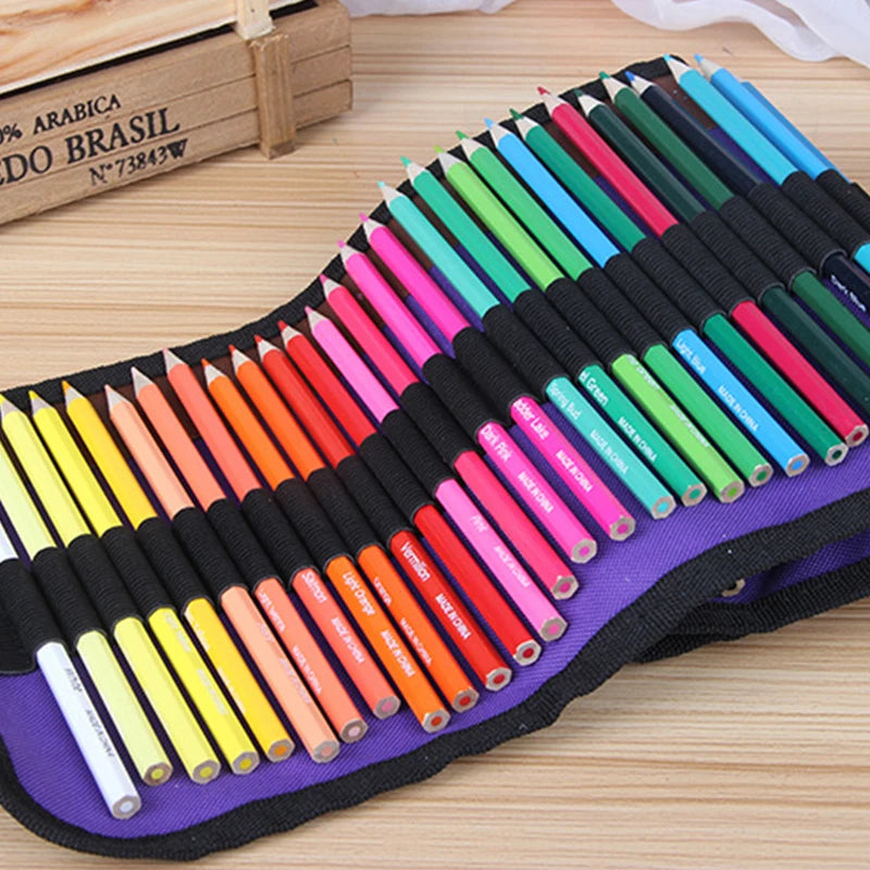 72Colors Wood Colored Pencils lapis de cor Non-toxic Lead-free Oily Colored Pencil Writing Pen For School Drawing Sketch