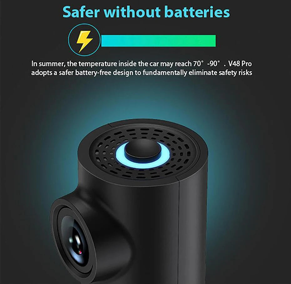 New Hidden Dash Cam WIFI FULL HD 1080P Mini Car Camera DVR G-Sensor Driving Recorder Night Version App Dashcam PK XiaoMi 70Mai