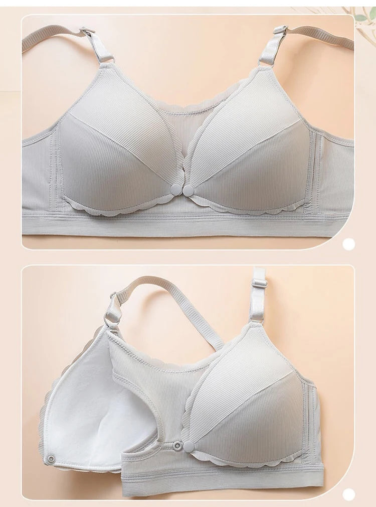 Nursing Bra Without Bones Maternity Bras Pregnancy Clothes Prevent Sagging Breastfeeding Women Breathable Lactancia Feeding Bras