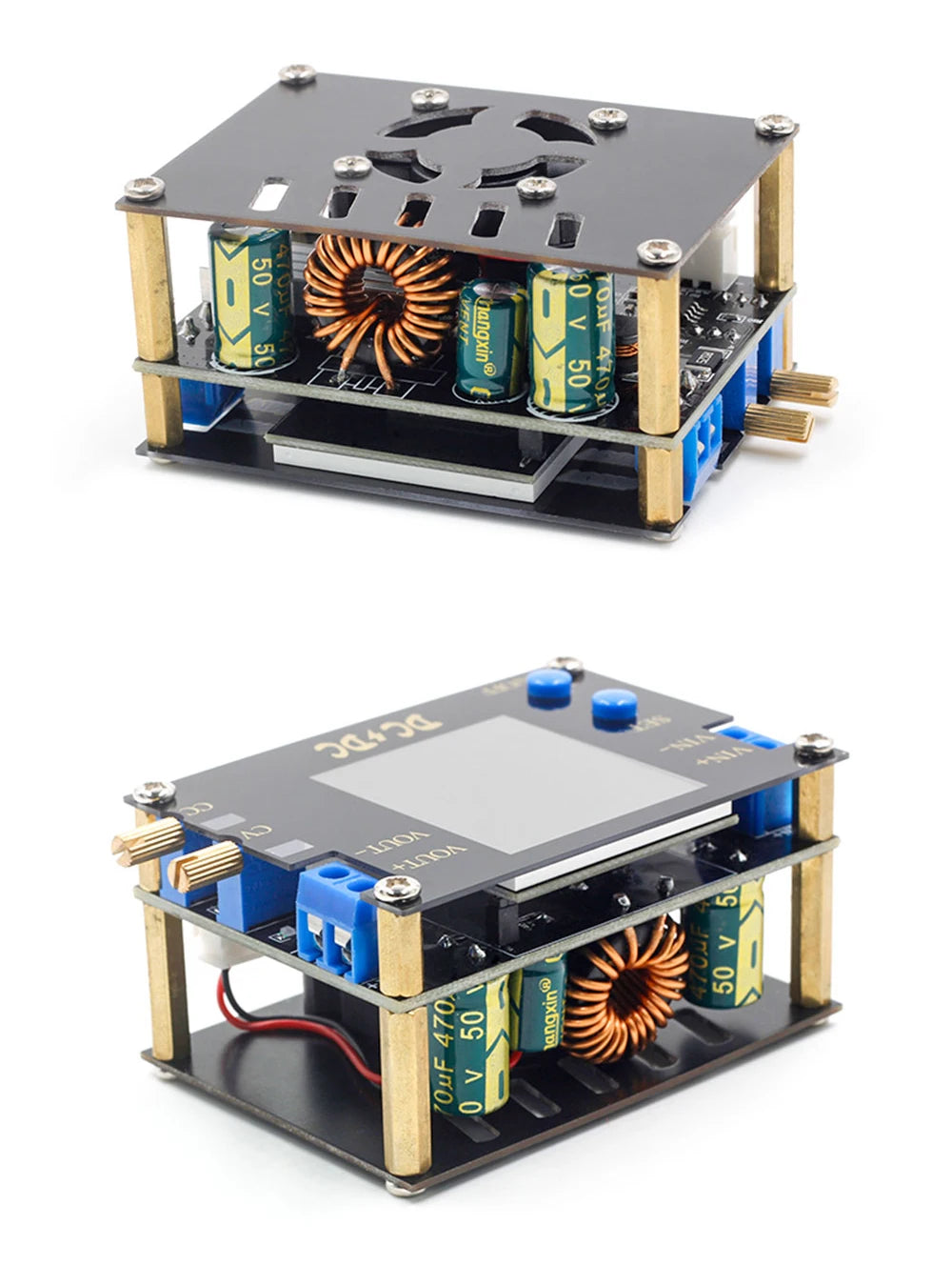 DC DC Automatic Boost/Buck Converter CC CV Power Module 0.5-30V 3A 35W/4A 50W Adjustable Regulated power supply Voltmeter