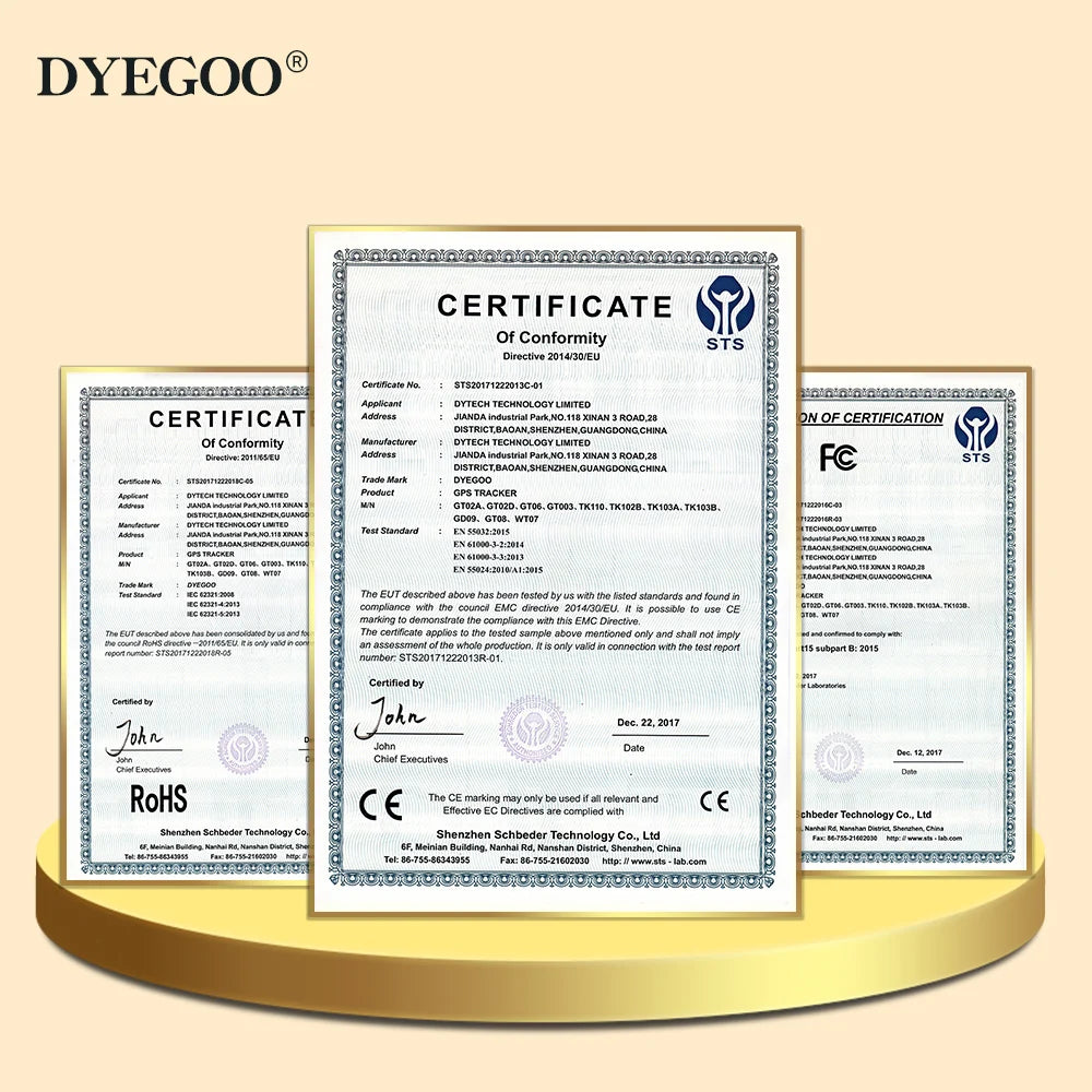 GLOBAL DYEGOO GT02A Vehicle Car Motorcycle GPS Tracker History Replay Electronic Android IOS APP