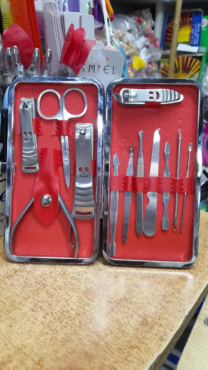 Manicure & Pedicure Set Kit-Home, Salon& Nail Parlour12pcs