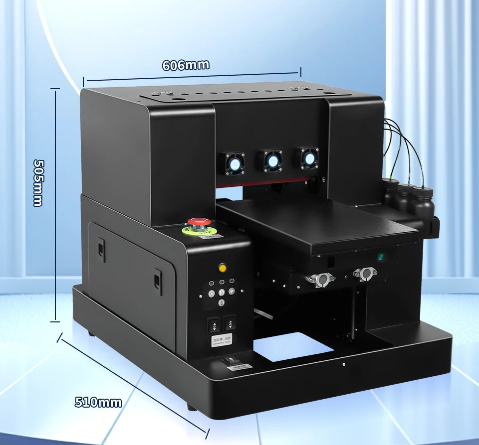 A4 UV DTF Printer UV Flatbed Printer With Varnish XP600 L805 UV Sticker Printer With Laminating machine For Metal Acrylic Print