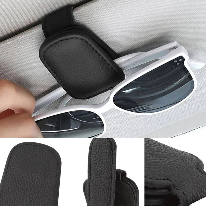 1pc Sunglasses Holder For Car Sunshades Glasses Case Car Interior Strong Magnet Sunglasses Holder Glasses Clip Home Accessories