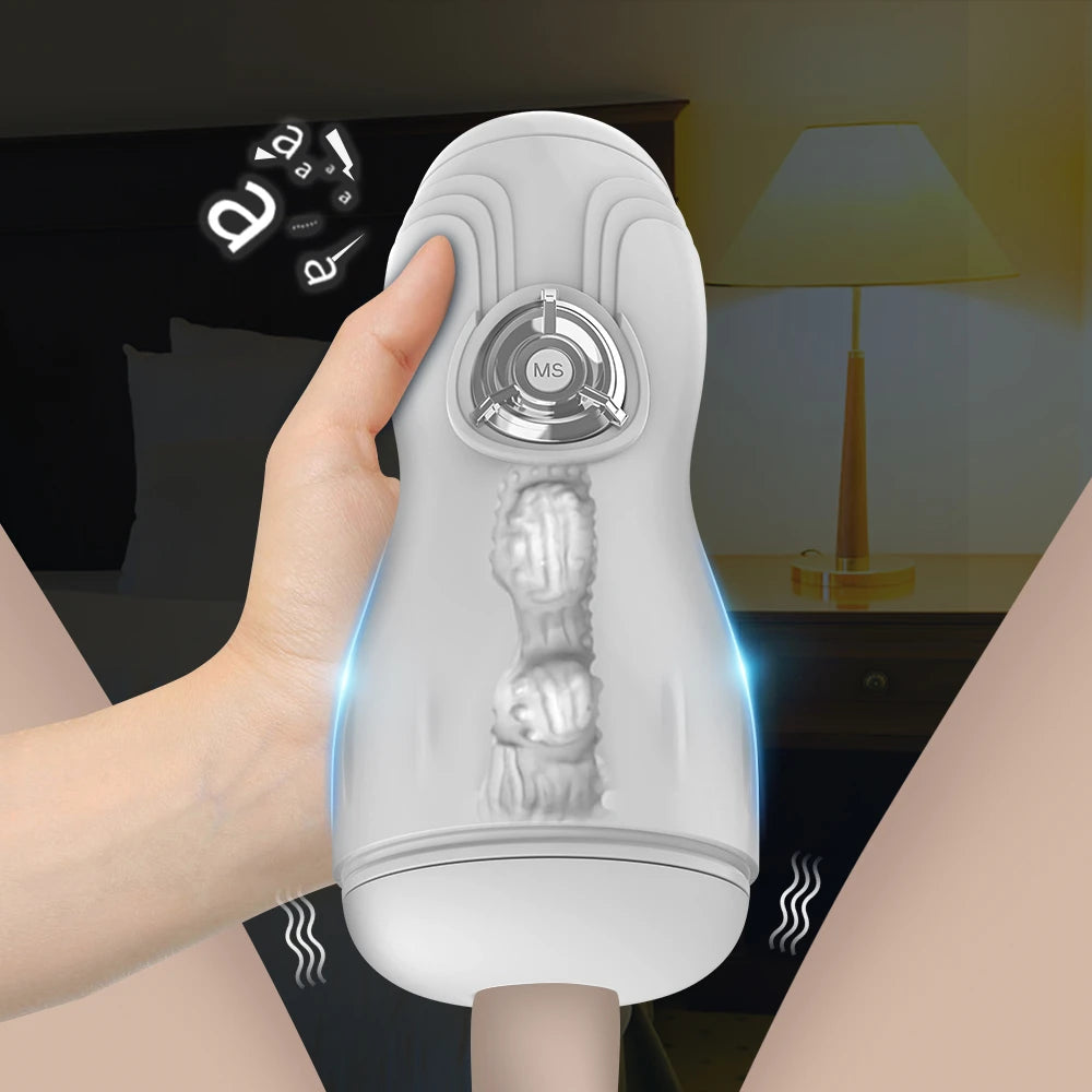 Male Masturbator Automatic Sucking Masturbation Cup For Men Deep Throat Oral Vagina Suction Blowjob Vibrator Adult Sex Toys