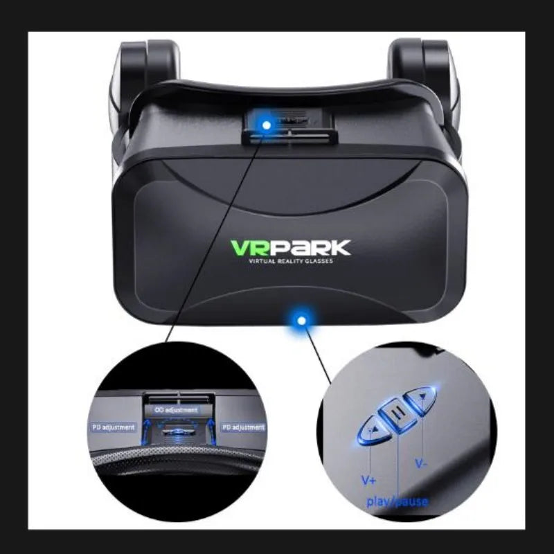 VR Glasses Virtual Reality 3D Headset Smart Phone Helmet Goggles Devices Lenses Smartphone Viar Headphone Mobile Controller Cell