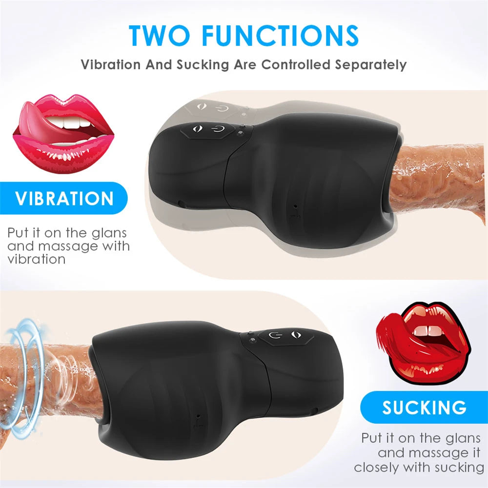 Automatic Male Masturbator Vagina Pussy Sucking Vibration Massager Real Penis Blowjob Masturbation Cup Adult Sex Toys For Men18