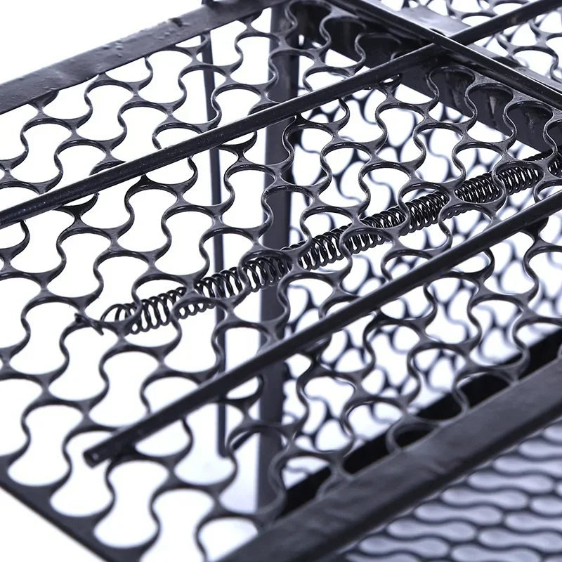 Smart Self-locking Mousetrap Safe Firm Iron Net Household Mouse Catcher Metal Reusable Humane Indoor Outdoor Rat Trap Rat Cage