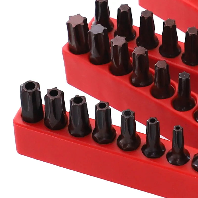 1~10PCS lot 1/4 Inch Alloy Steel 25MM Long Magnetic Torx Screwdriver Bits Set Hand Tools T8 T10 T15 T20 T25 T27 T30 T35