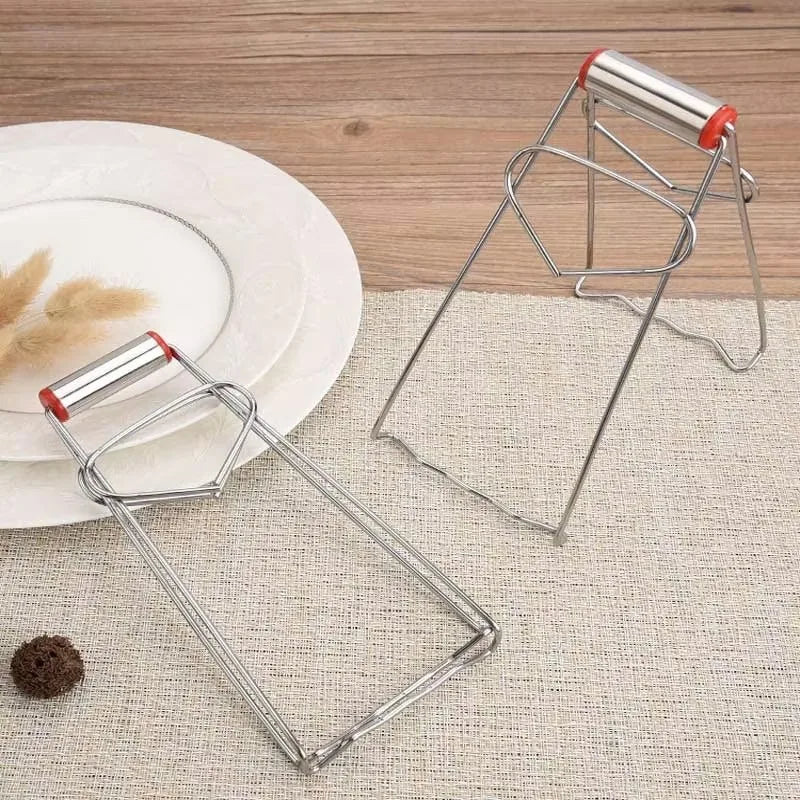 Anti-scald Clip Household Stainless Steel Plate Anti-scald Clip Kitchen Gadget Multi-functional Bowl Clip Plate Lifter 1Pc