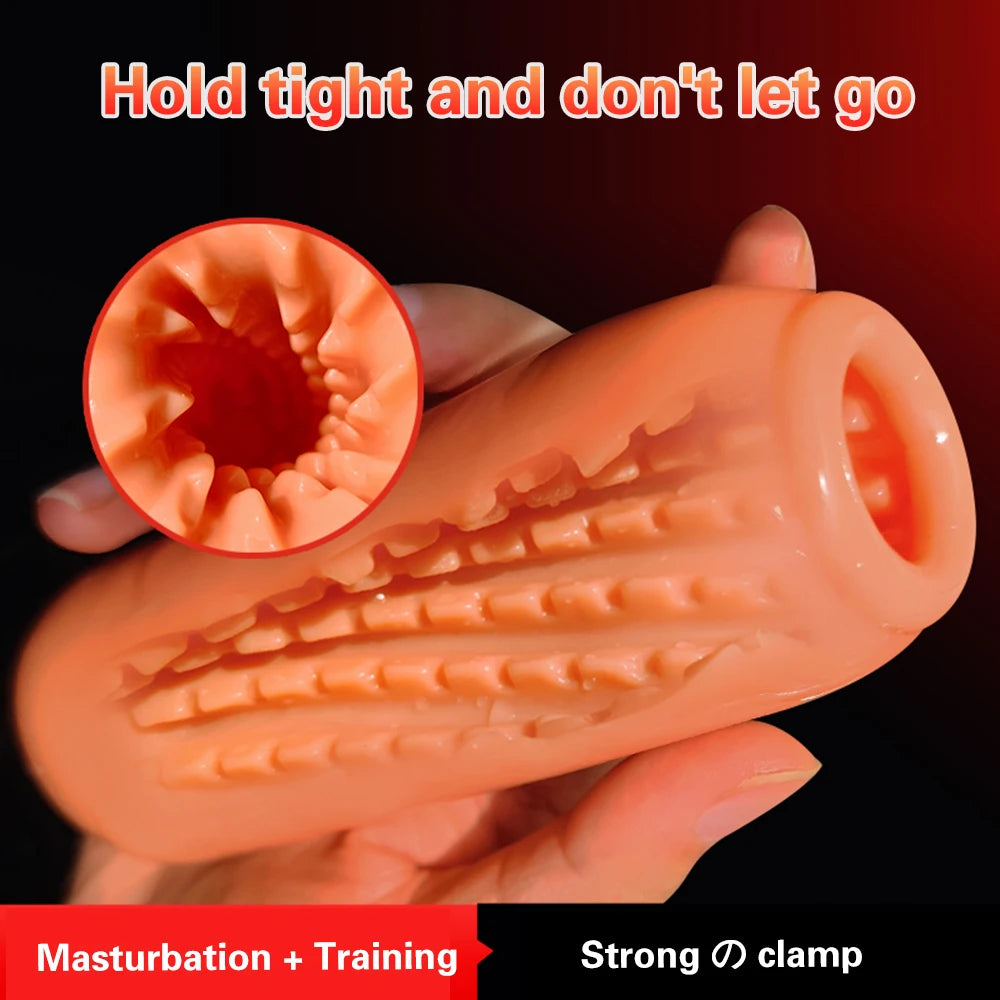 Male Portable Masturbator Cup Adult Sex Toys For Men Soft Vagina Anal Masturbator Sex Products For Men Mini Penis Trainer