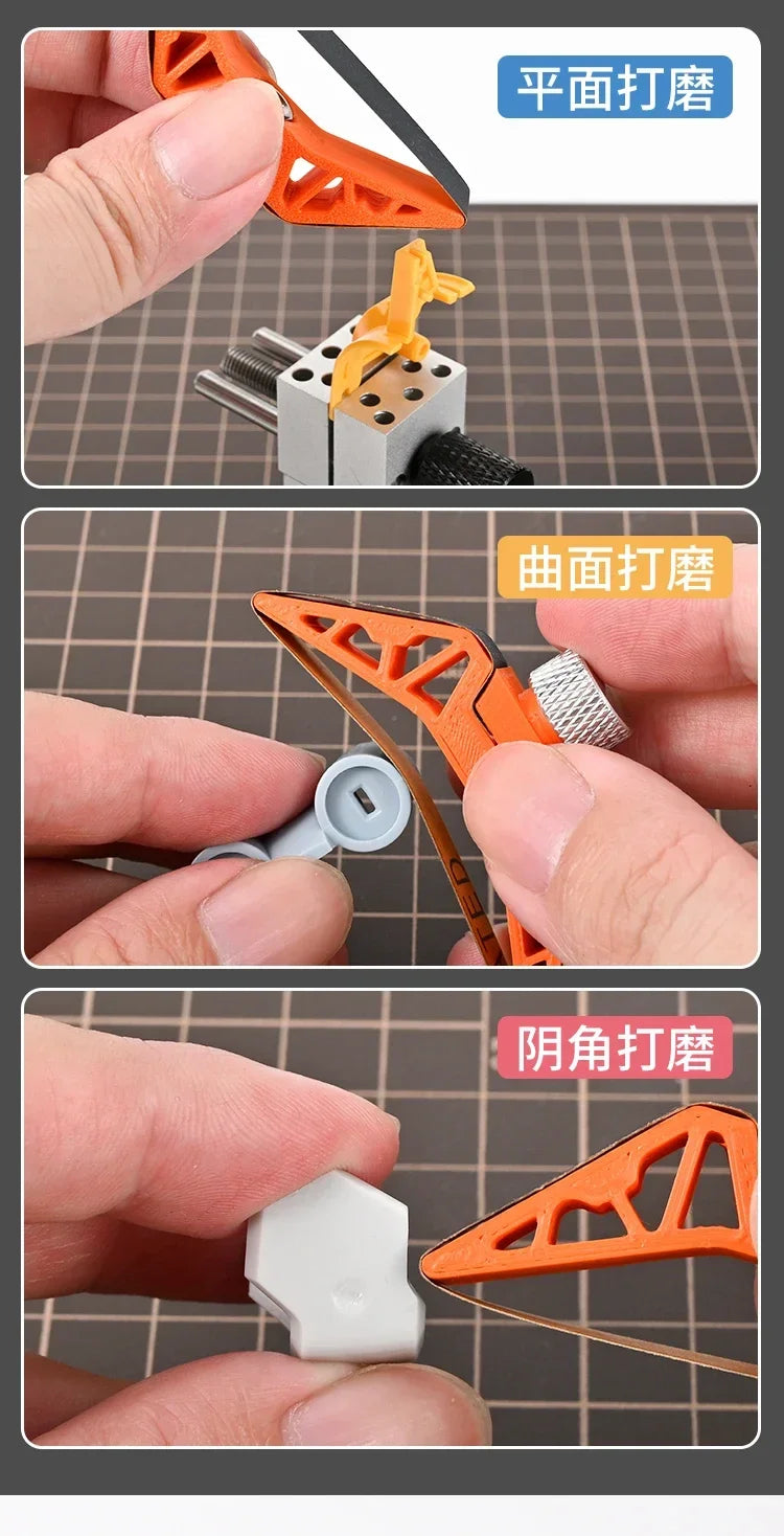 MSWZ TS004 Handheld Multifunctional Sander Plastic Model Sanding Tools for Military Model Building Tools Hobby DIY Accessories