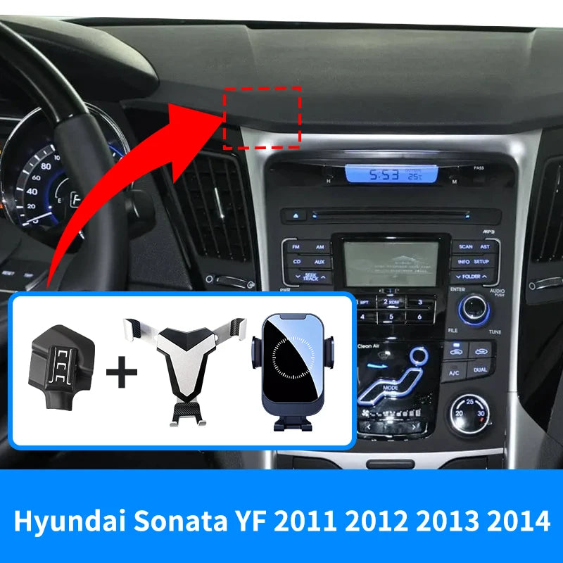 Phone Holder For Hyundai Sonata YF 2011 2012 2013 2014 Air Vent Mount Mobile Support GPS Stand Bracket Car Accessories