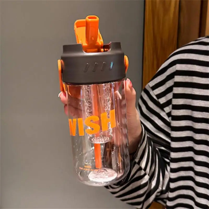Outdoor Travel Portable Gym Fitness Jugs 2024 Large Capacity Sports Water Bottle Leak Proof Colorful Plastic Cup Drinking