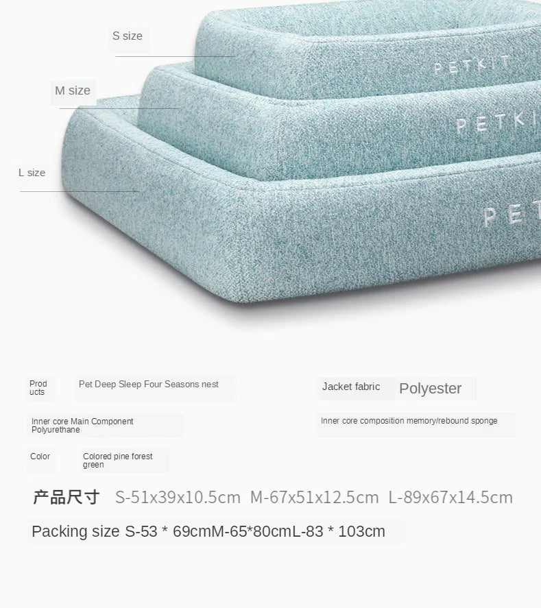 Deep Sleep Mattress Cooling Dog Beds Cat Beds Memory Foam A/B Double-sided Inner Pad All Seasons Breathable Mattress