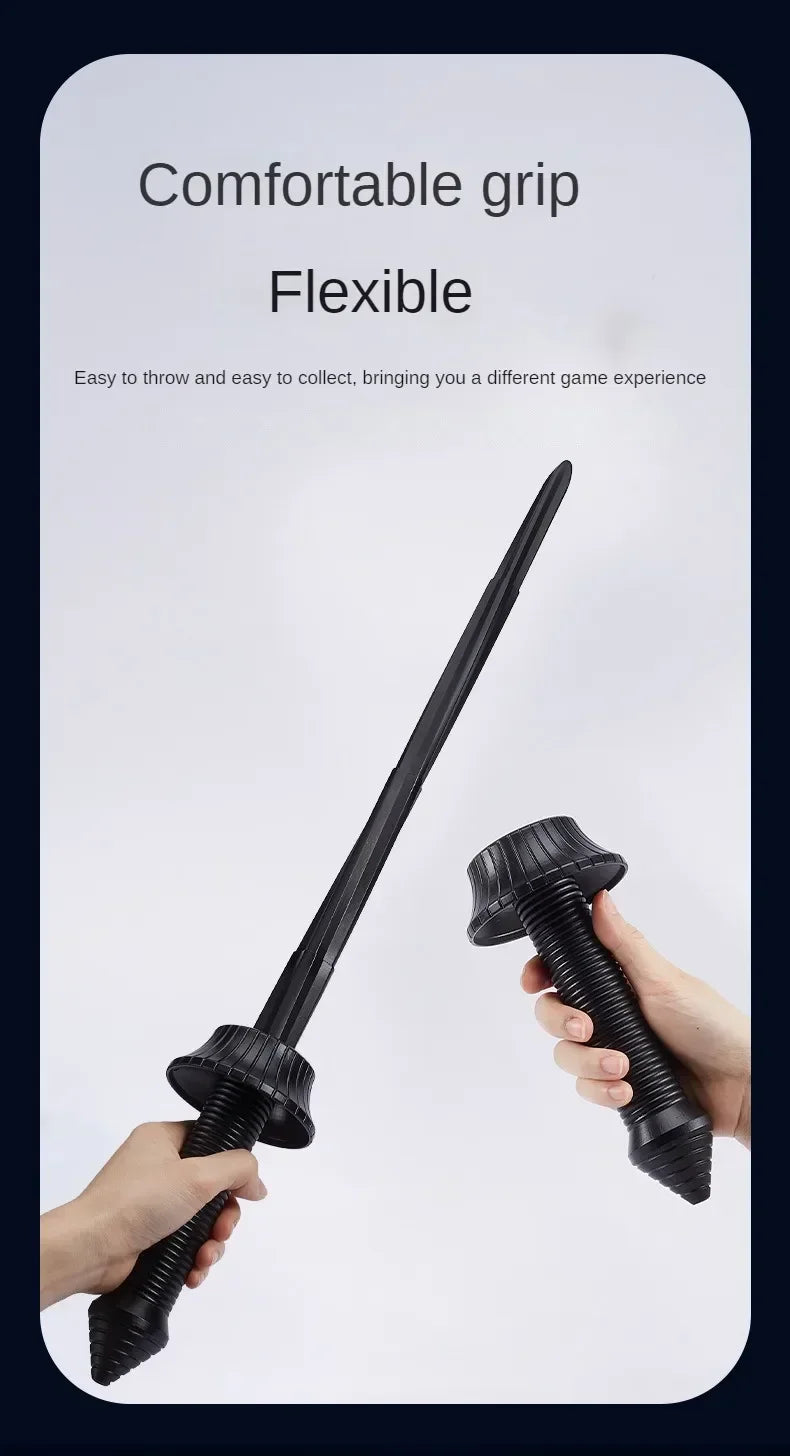 3pcs Katana 3d Printing Spiral Sword Gravity Retractable Sword Swinging Knife Creative Decompression Model Toy