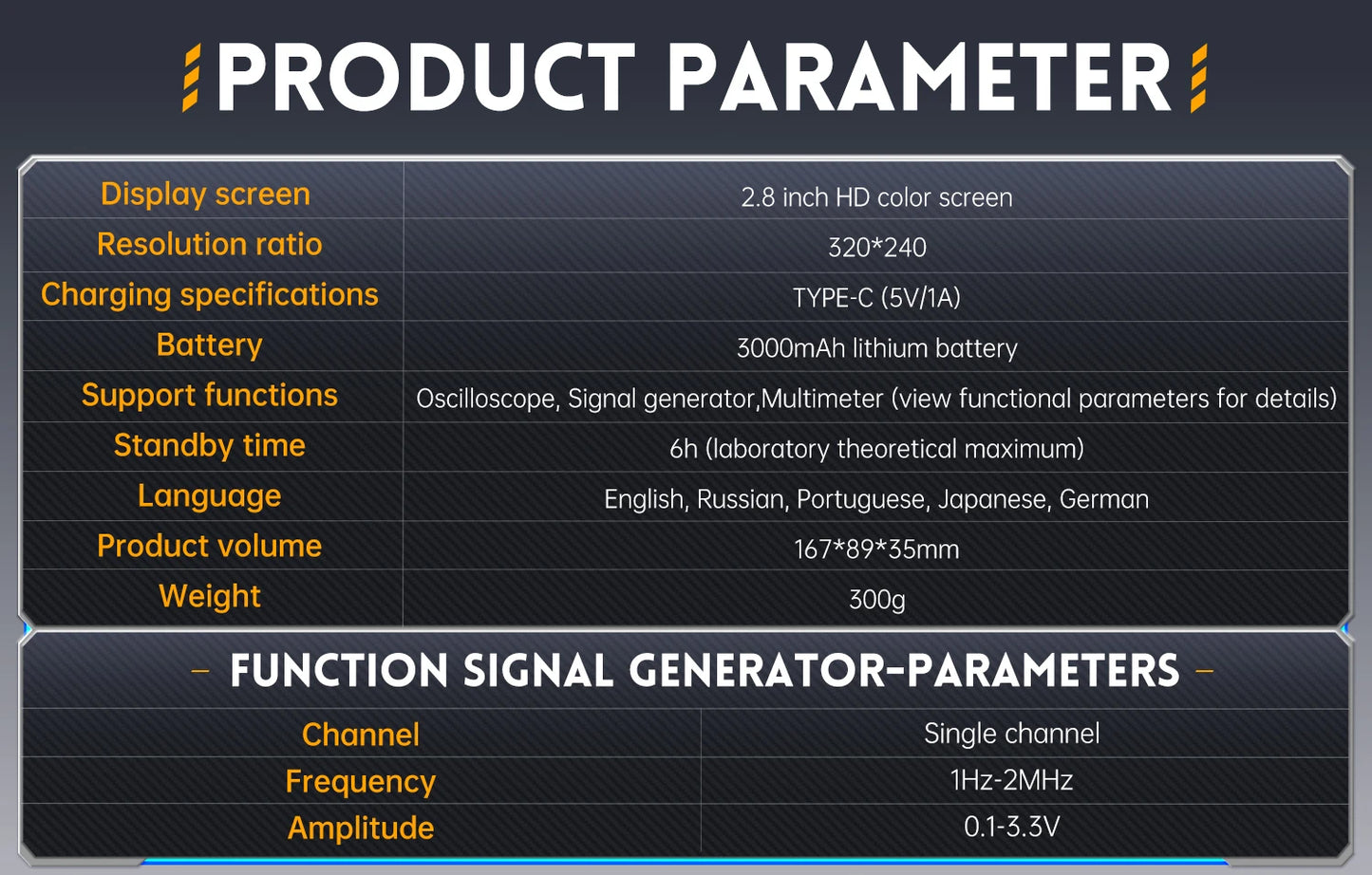 FNIRSI 2C23T Digital Oscilloscope Multimeter+ DDS Signal Generator 3-in-1 10MHz*2 50M Sample rate ACDC Voltage Diode 2MHz Output