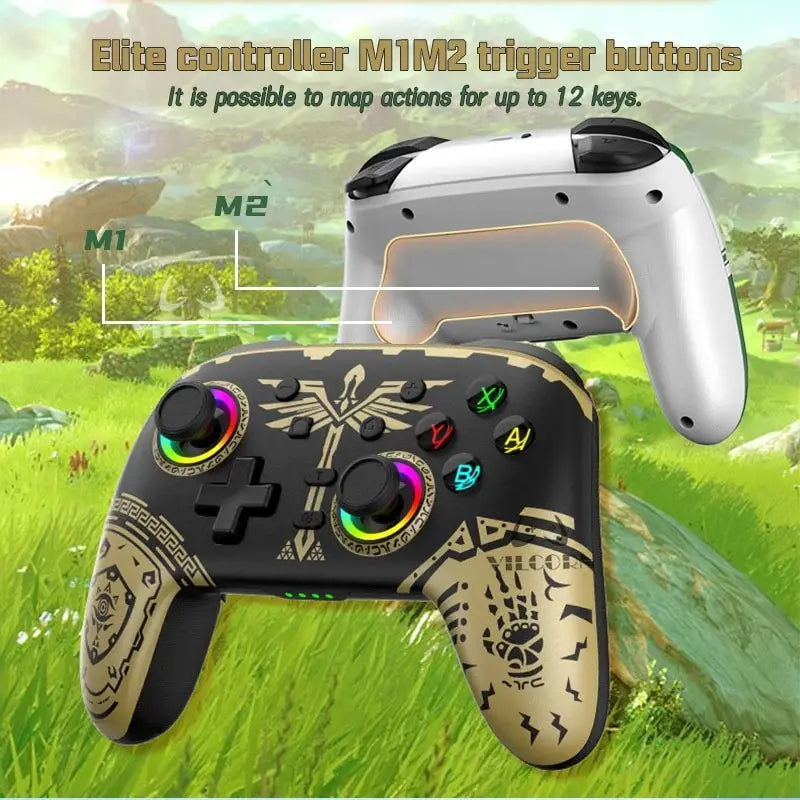 Wireless Gamepad For Pro Switch Elite BT Controller for Nintendo Switch OLED/Lite Joyestick For PC/Steam Deck With 6 Axis