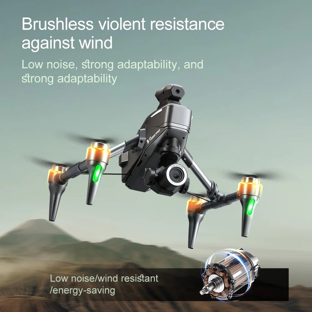 New V196 5G GPS Drone 8K Professional Dual Camera Brushless WIFI FPV Obstacle Avoidance Optical Flow RC Foldable Quadcopter Toys