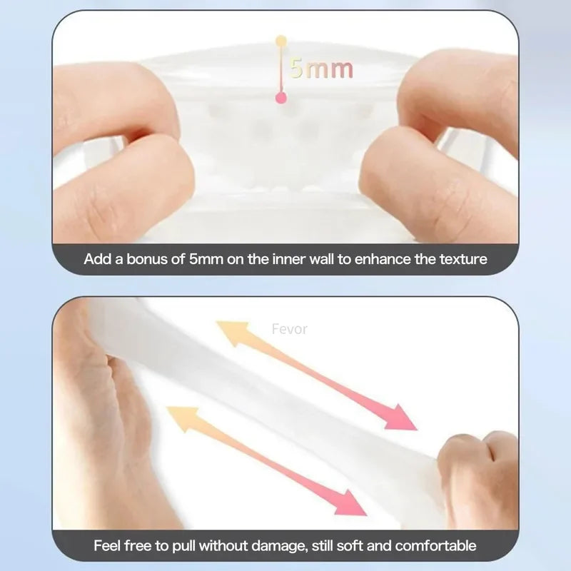 Sex Toys Male Masturbation Cup Vagina Egg Peni Massage Adult Toy For Men Glans Exercise Blowjob Toy Stretchy Silicone For Men