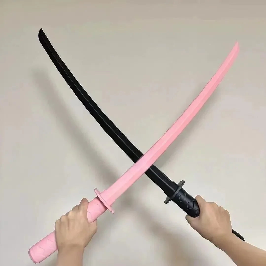 3pcs Katana 3d Printing Spiral Sword Gravity Retractable Sword Swinging Knife Creative Decompression Model Toy