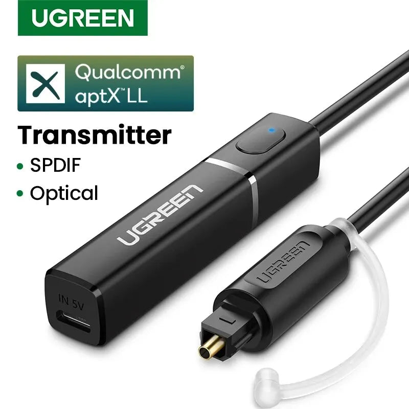 UGREEN Bluetooth 5.0 Transmitter TV Headphone PC AptX LL Digital Tosli NairoMarket