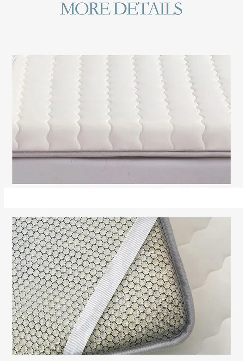 Mattress Topper Knitted Cotton Soft Foam Tatami Mattresses Intercalated Latex Thickened Sponge Cushion Folding Mattresses Mat