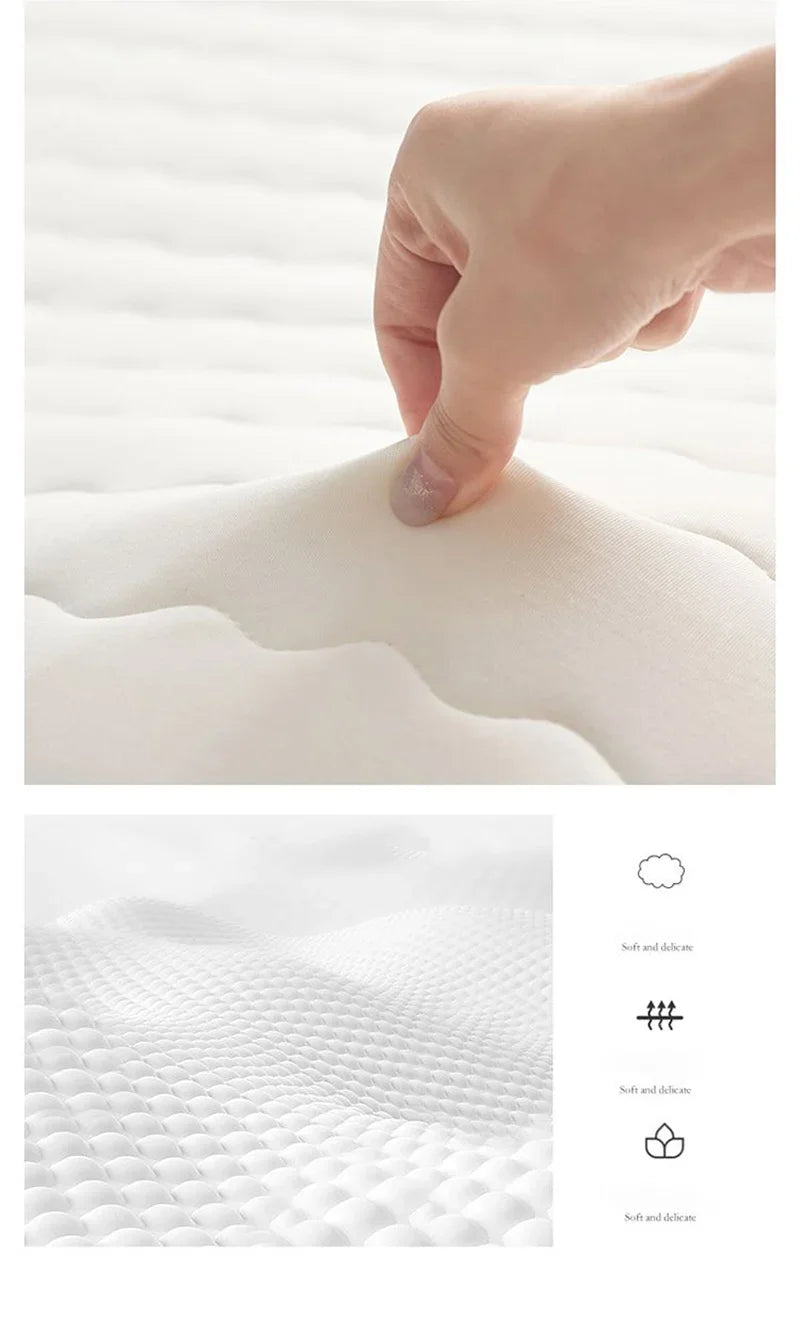 Mattress Topper Knitted Cotton Soft Foam Tatami Mattresses Intercalated Latex Thickened Sponge Cushion Folding Mattresses Mat