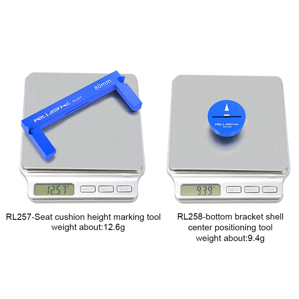 Bike Seat Height Measuring Tool RISK Bicycle Bike Seat Cushion Height Measuring Tool Fitting Measurement Gauge Adjustment Tool