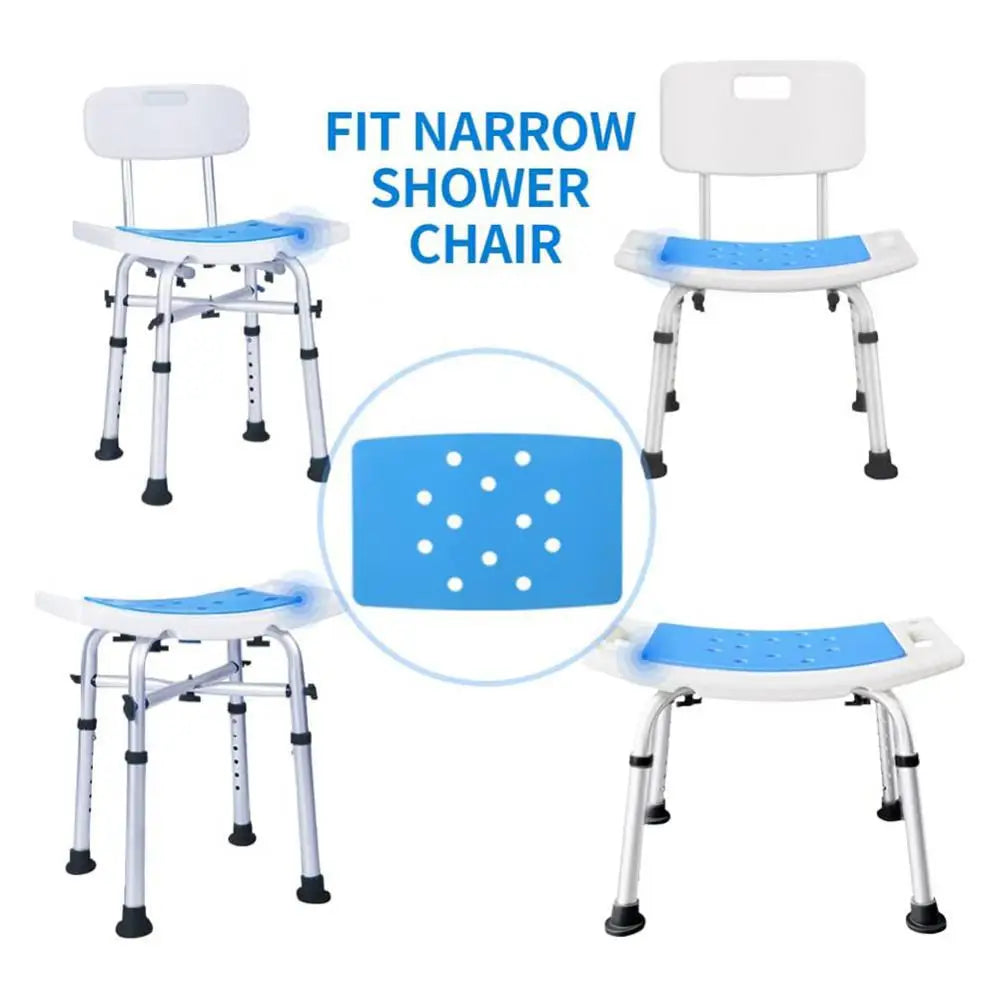 1~10PCS Bathroom Bath Chair Non-slip Warm EVA Blue Aid Seat Bathroom Bath Chair Shower Stool Seat Cushion Safe Bathroom Chairs