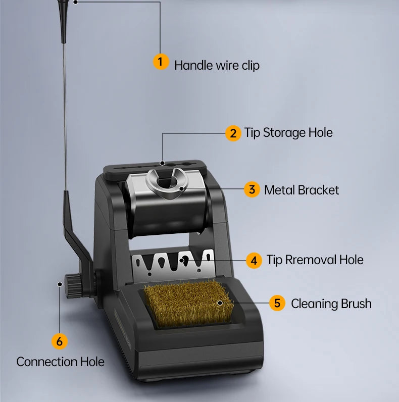 FNIRSI DWS-200 200W Rework Soldering Station C210/C245 Handle with Soldering Helping Hand Electronic Welding Repair Solder Tools