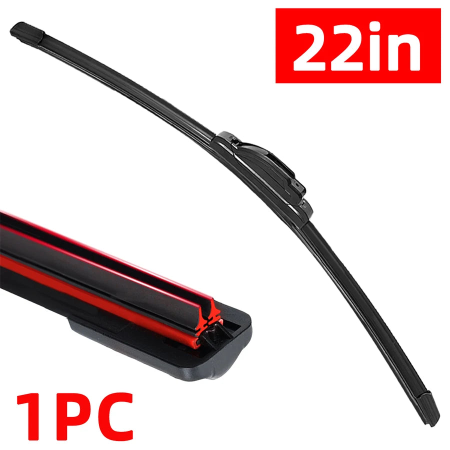 1PC car windshield front wiper blade J-hook universal rubber automotive parts14"16"18"19"20"21"22"24"26"
