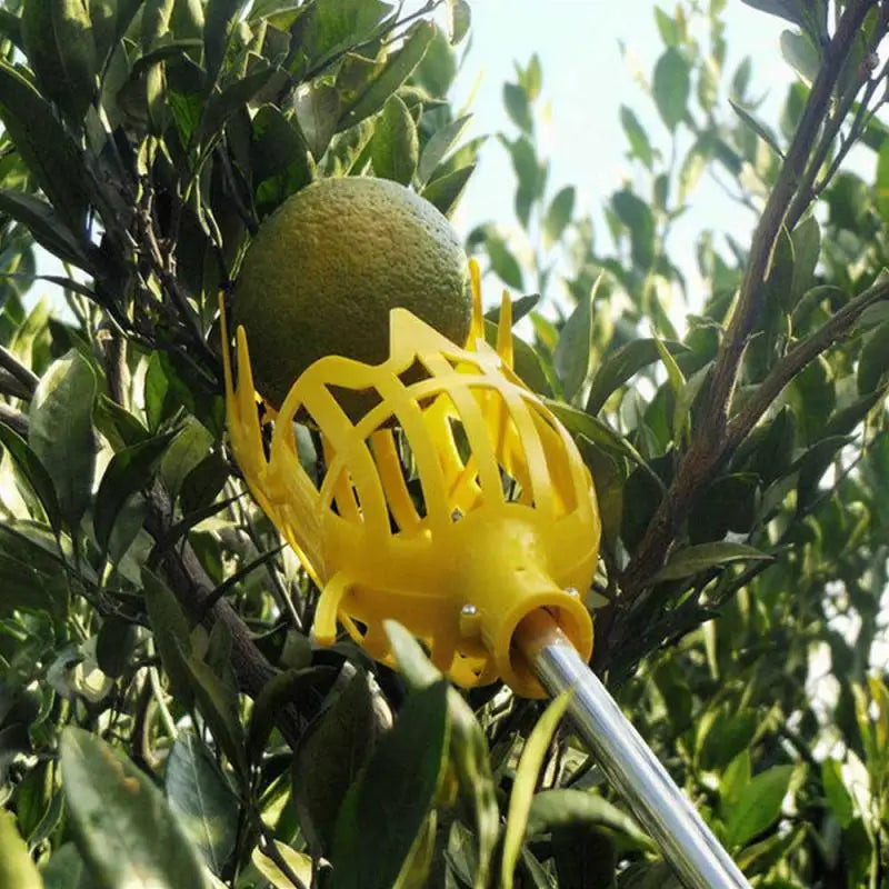 Farm Garden Picking DeviceGarden Tools Deep Basket Fruit Picker Head Convenient Fruit Catcher Apple Peach Picking