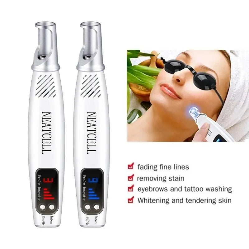 Picosecond Laser Pointer for Mole Removal Dark Spot Removal Pen Tattoo Acne Skin Pigment Portable Removal Machine Beauty Device