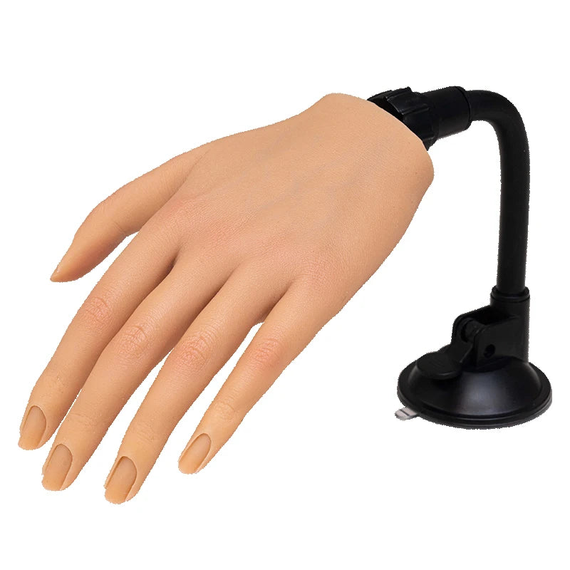 Nail Training Fake Hand For Acrylic Nails Silicone Hands to Practice Nail Hand Model