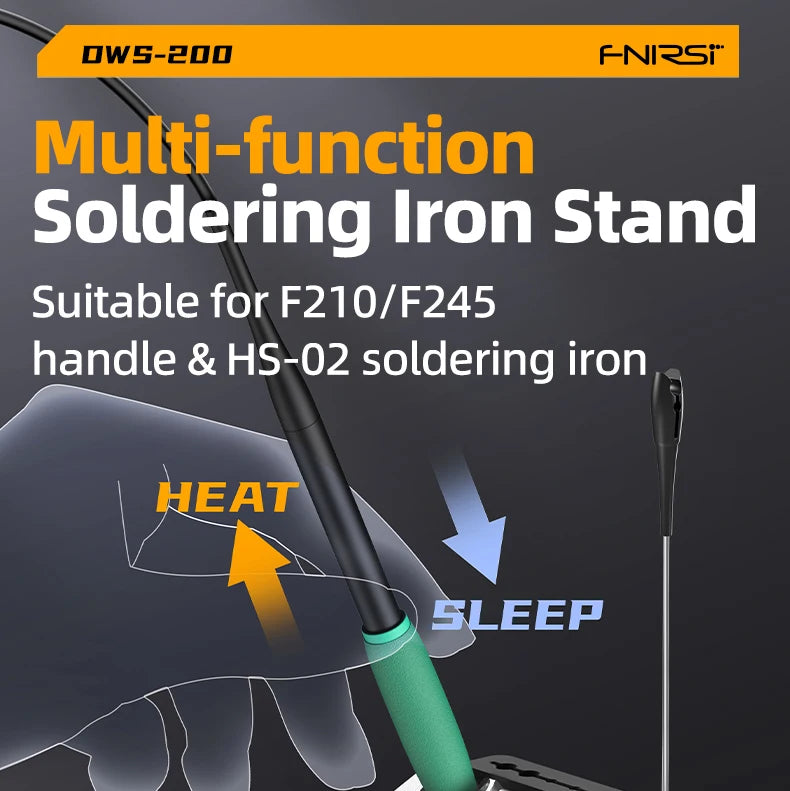 FNIRSI DWS-200 200W Rework Soldering Station C210/C245 Handle with Soldering Helping Hand Electronic Welding Repair Solder Tools